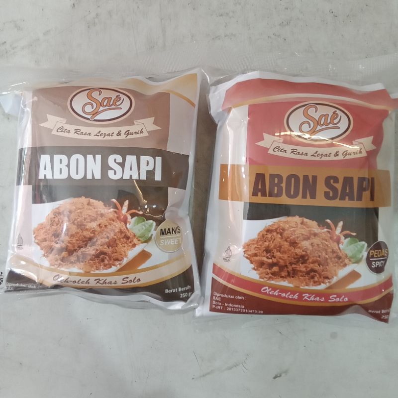 

abon sae 250gr abon sapi asli solo abon manis abon pedas