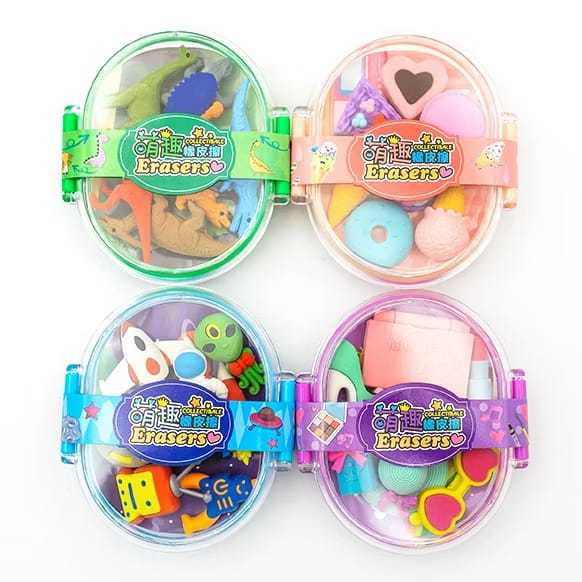 

8612 Eraser Penghapus Set Motif Mix Boy and Girl Souvenir Gift Impor