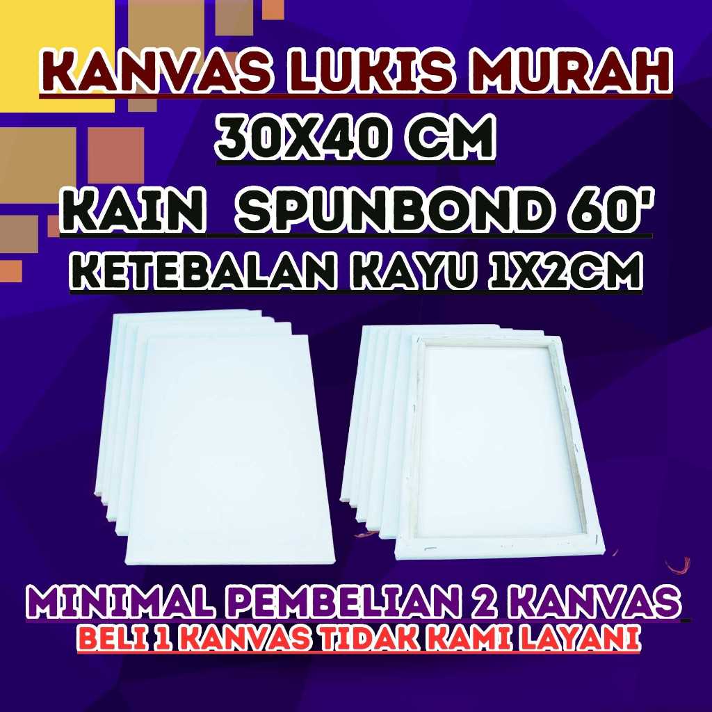 

Kanvas Lukis 30x40cm terjangkau kain spunbond 60'