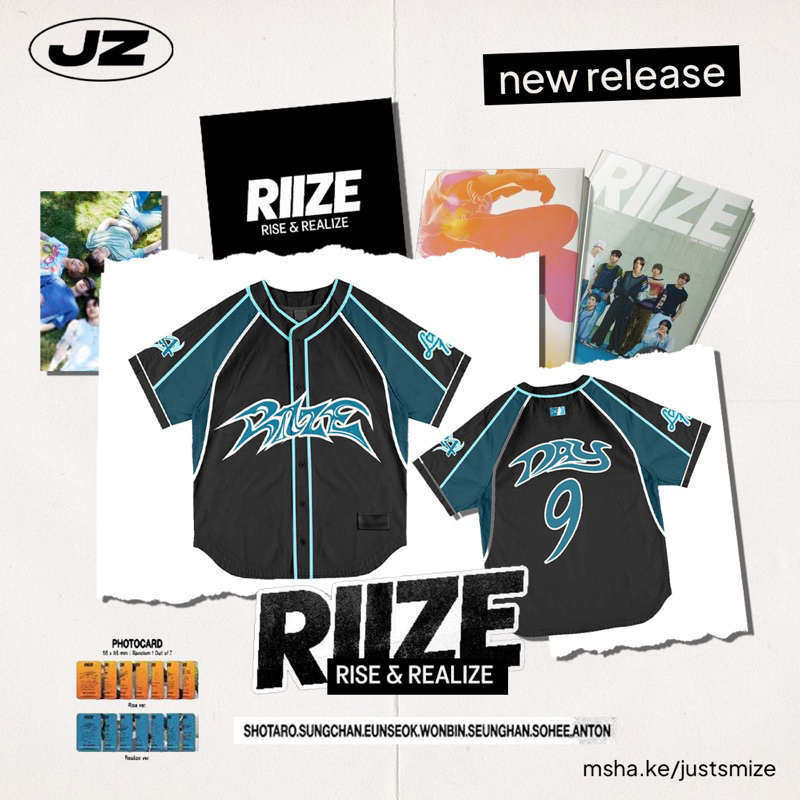 RIIZE Baseball Jersey - Blokecore by Just Smize