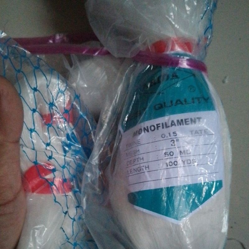 jaring ARIDA 3 INCH0.15 50MD/100YDS TATE / MATA MENYAMPING jaring ikan