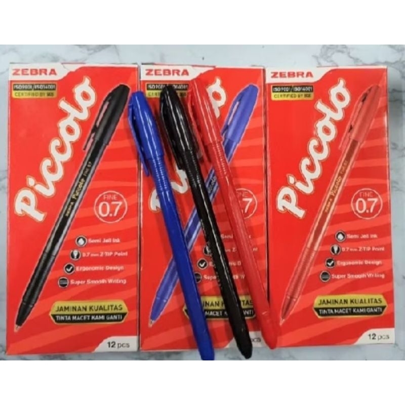 

BOLPOIN ZEBRA PICCOLO 0,7 1 PACK ISI 12PCS