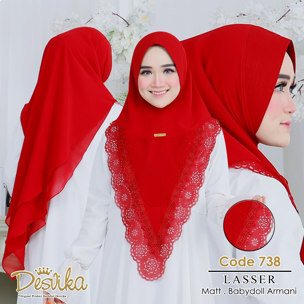 Jilbab instan Desvika dc 738 original Desvika