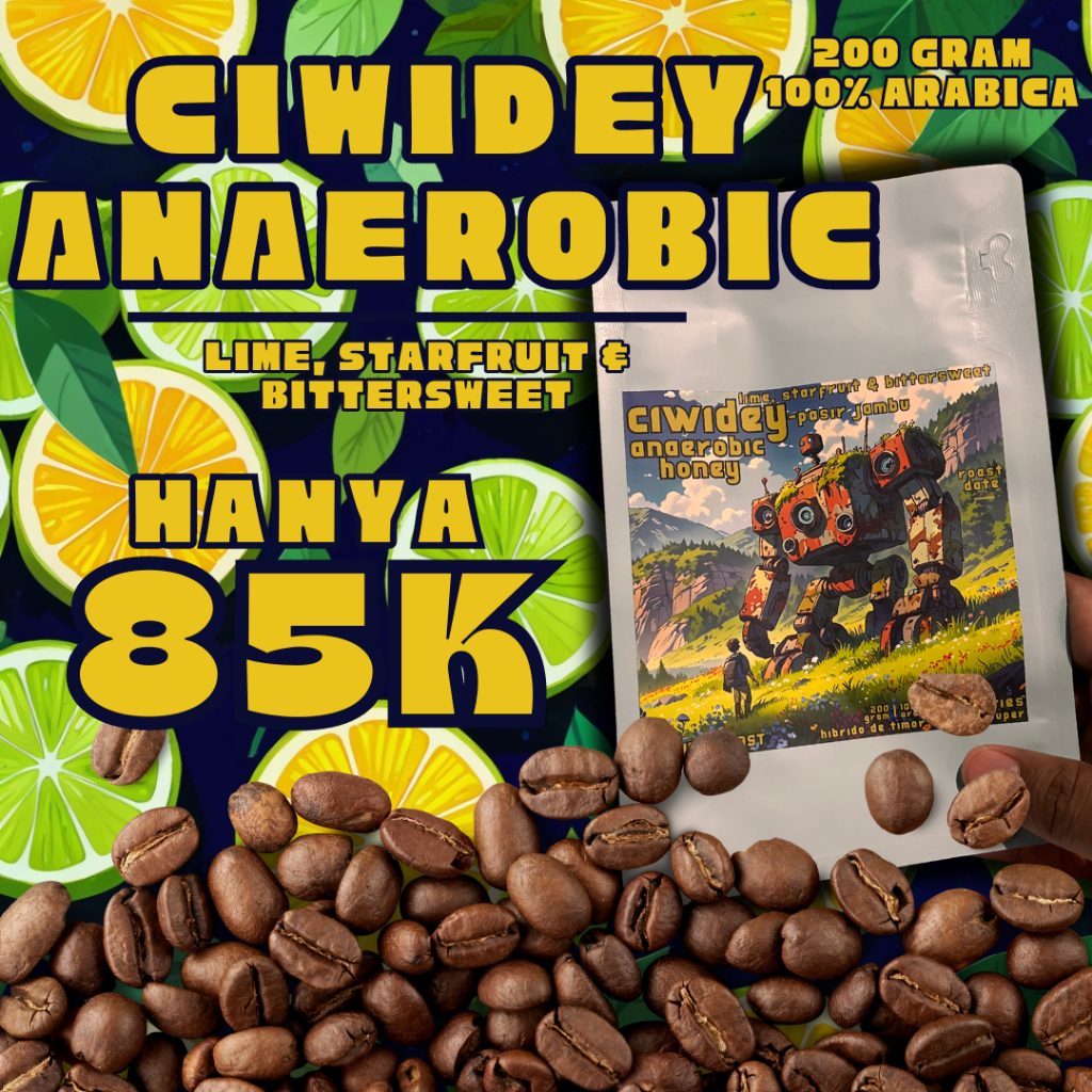 

Kopi Arabika Eksotis Bukit Palalangon Ciwidey - Lime Segar dengan Sentuhan Starfruit & Bittersweet | 200g