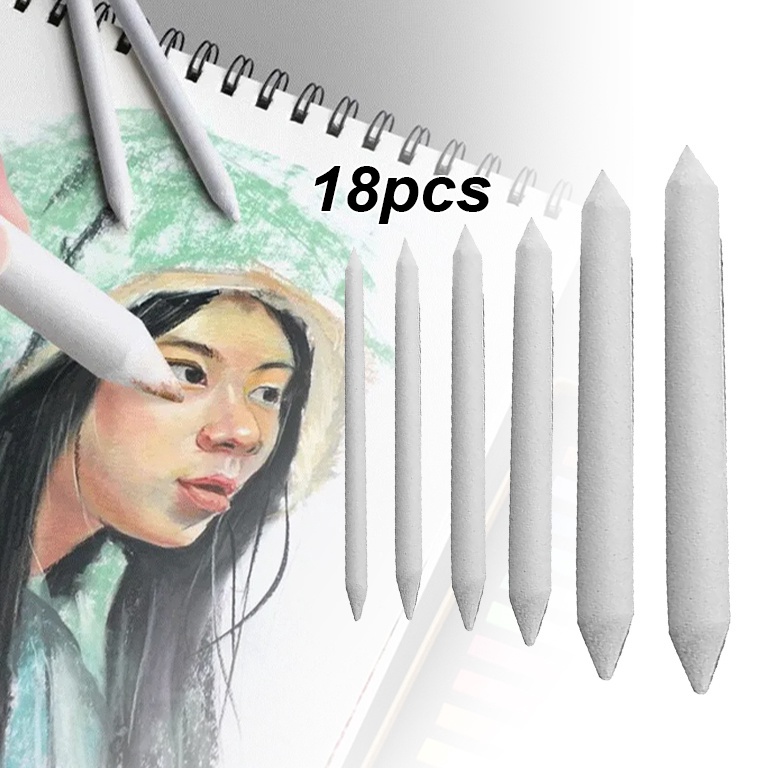 

KODE U4Y7 18pcs Paper Blending Stumps Paper Pencils Charcoal Blenders Set