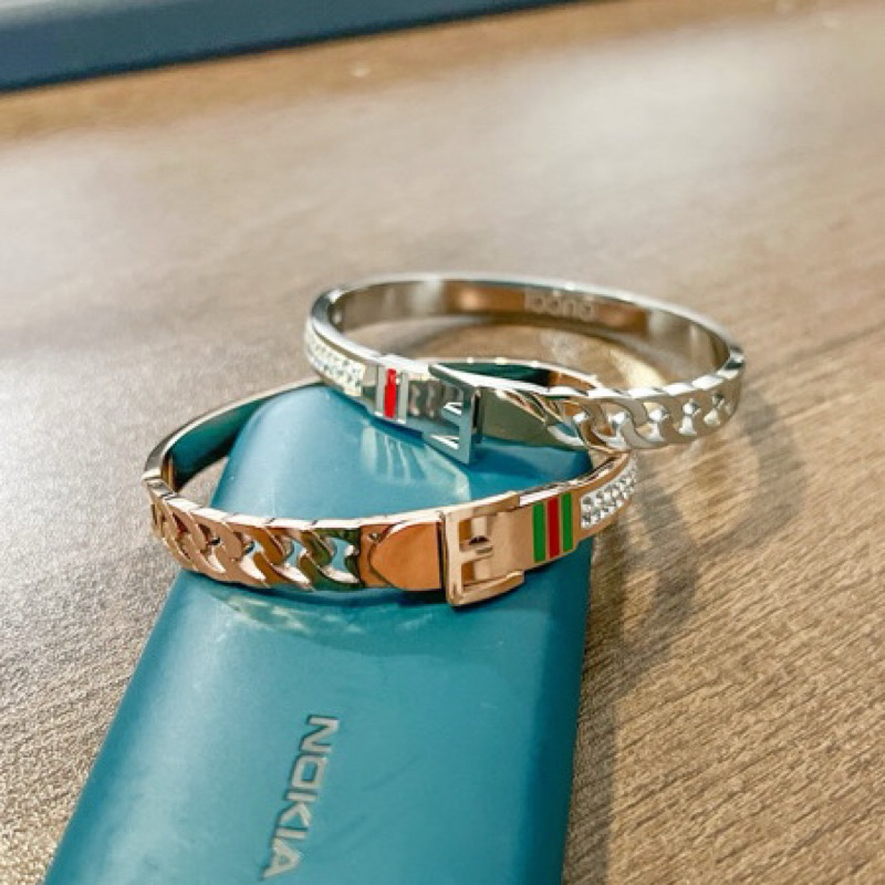 Gelang Bangle Gucci Silver