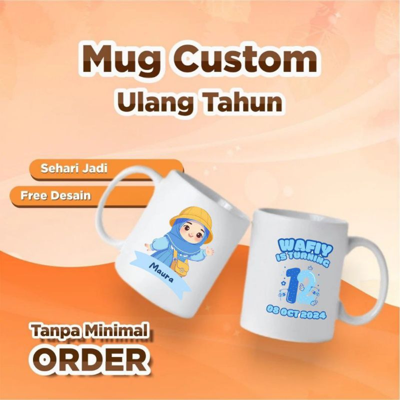 Mug Custom Ulang Tahun | Souvenir Ulang Tahun