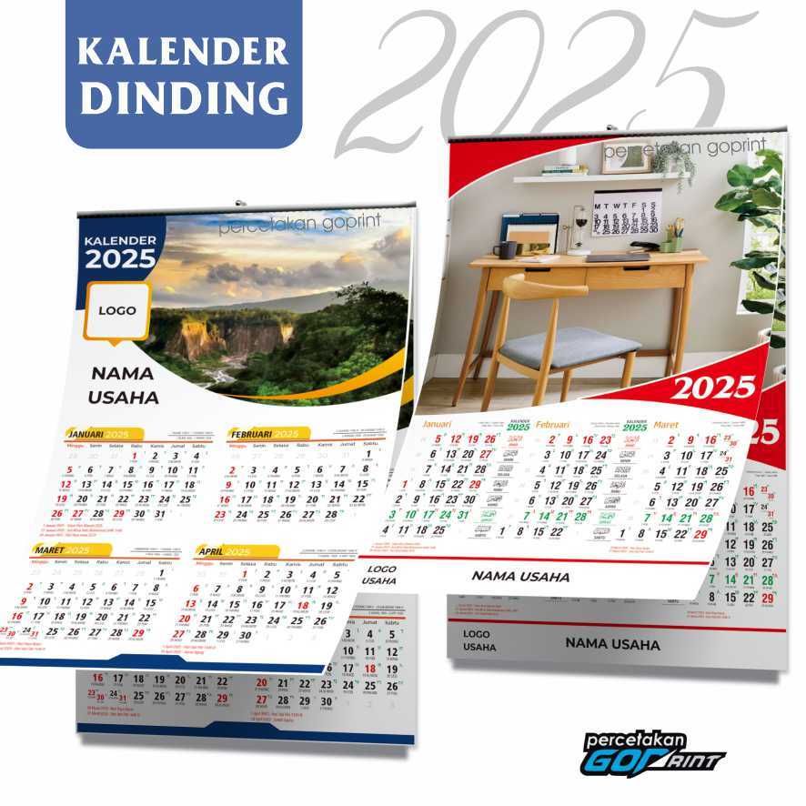 

Kalender 2025 dinding custom foto Komunitas, sekolah, lembaga, perusahaan, keluarga, free desain