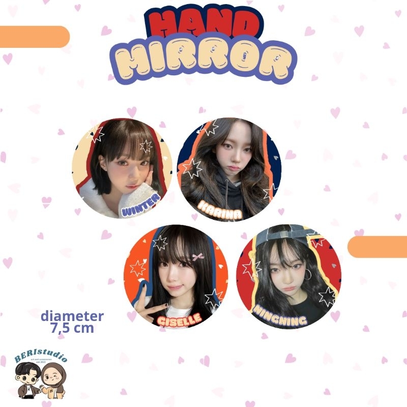 HAND MIRROR CERMIN KPOP AESPA by BERIstudio