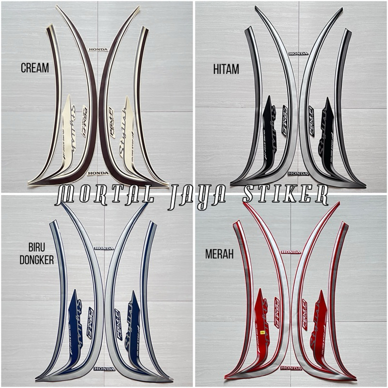 STIKER STRIPING LIS LES BODY MOTOR SCOOPY STYLISH 2015 2016