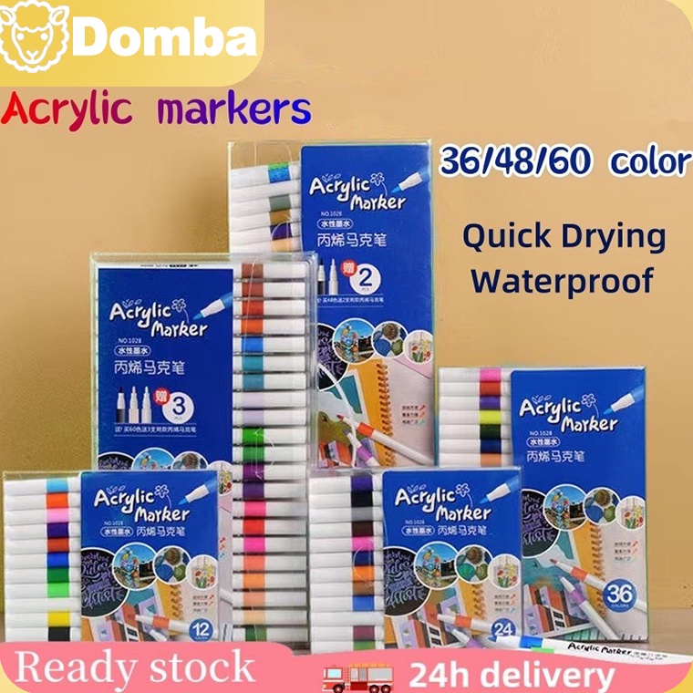 

KODE C4E Pen Akrilik Marker Warna Cepat Kering Tahan Air Spidol Acrylic Painter Menggambar Kreativitas Seni Edukasi Anak