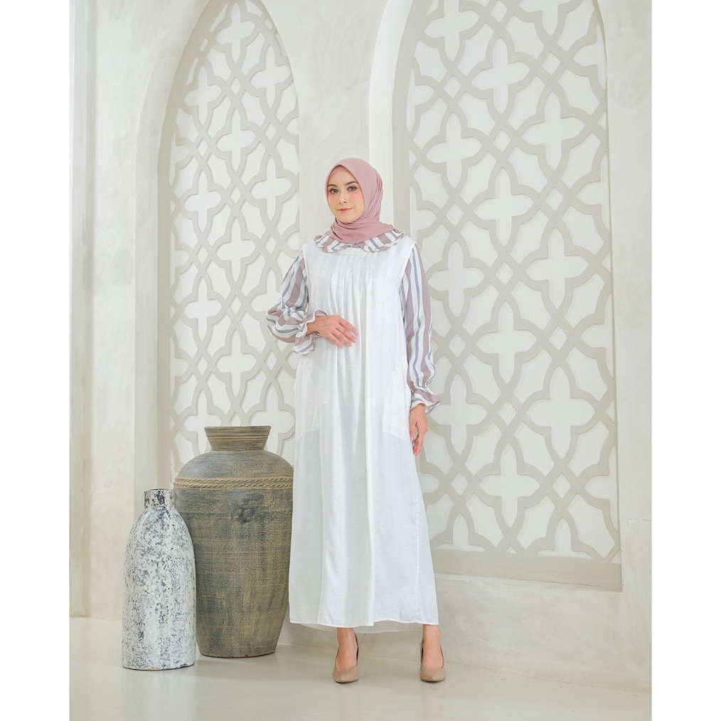 KODE N93Q NEW RILLEY  Overall Aqila  Jumpsuit Playsuit Wanita Baju Muslimah