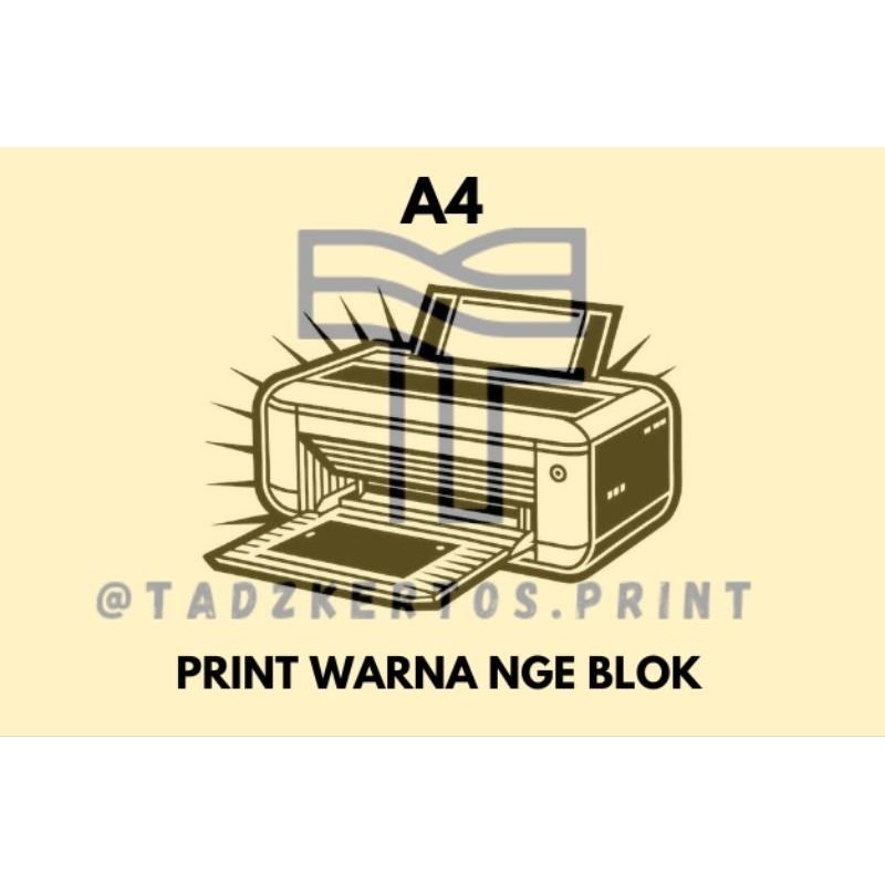 Jasa Print A4 Warna Nge Blok