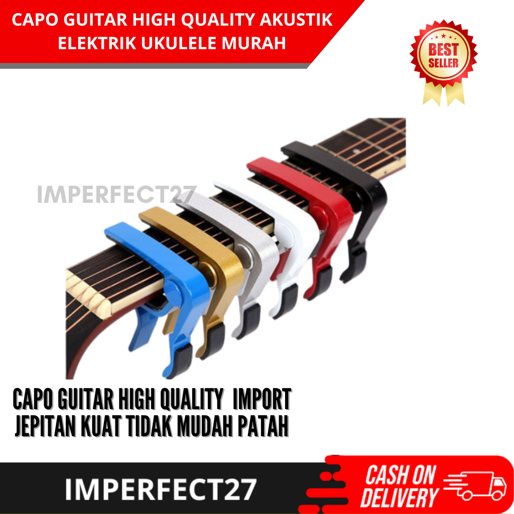 CAPO GUITAR HIGH QUALITY AKUSTIK ELEKTRIK UKULELE MURAH