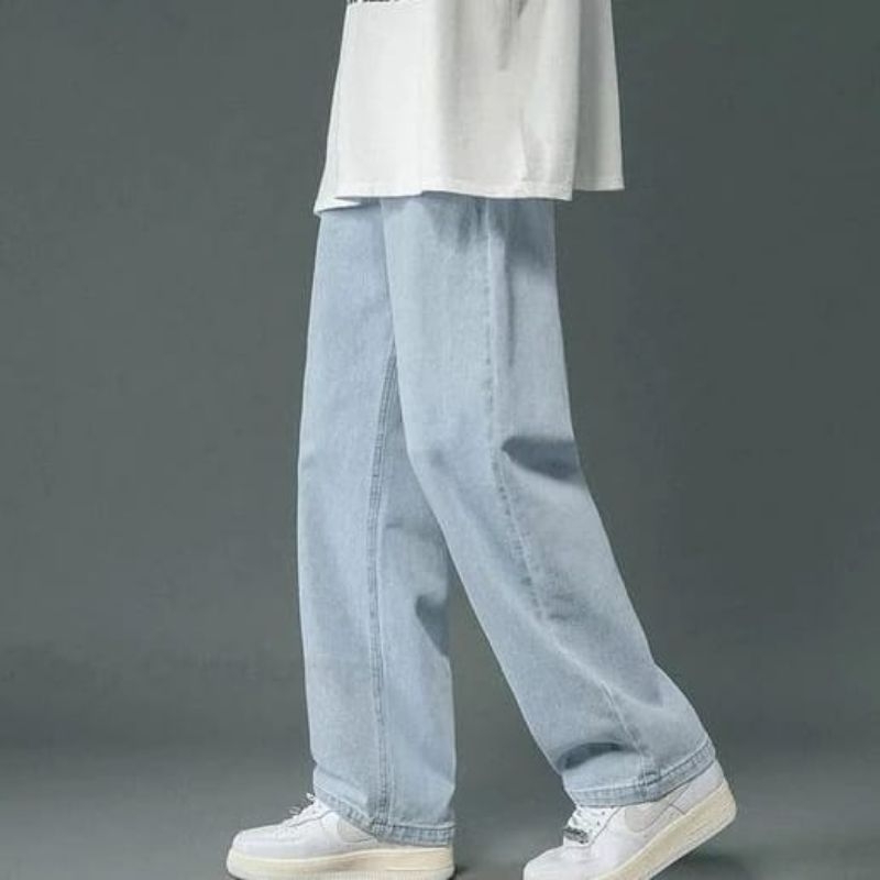 new celana jeans pria korean style/celana jeans kulot pria/celana jeans pria gombrong