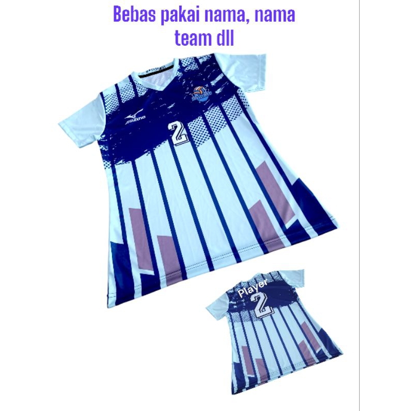 Jersey voli biru langit terbaru