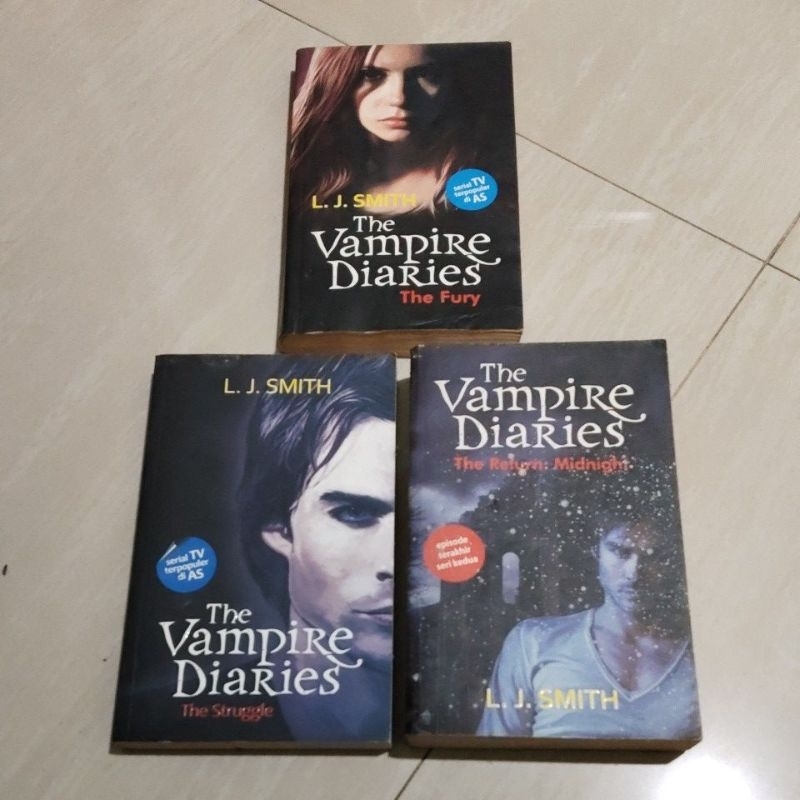 3 NOVEL ORI THE VAMPIRE DIARIES ( L. J. SMITH ) PENERBIT ATRIA