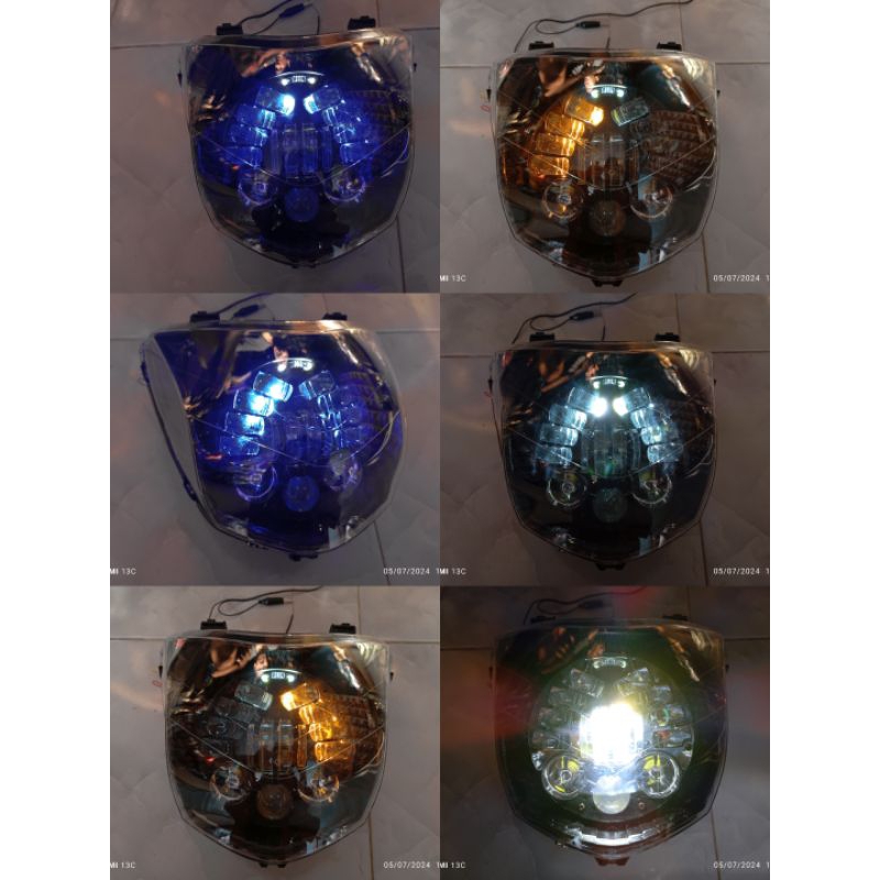 Daymaker MEGAPRO MONOSHOCK Reflektor Lampu depan DAY-MAKER Megapro mono set