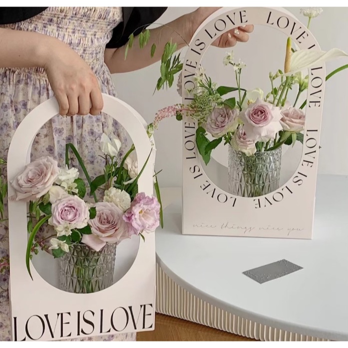 

LOVISH - flower box love is love tas bunga kotak bunga