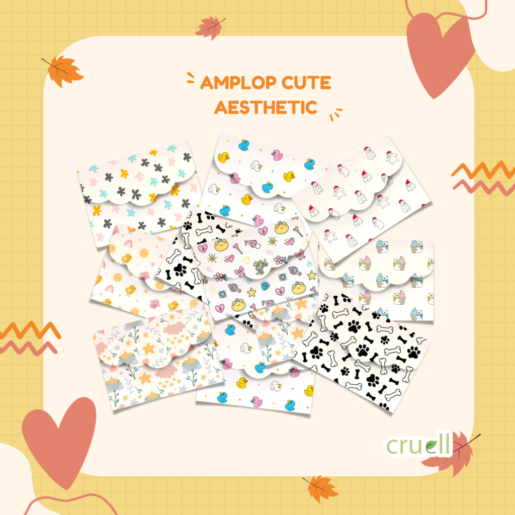 

[cruell] amplop cute Aesthetic part 1 10x7 cm