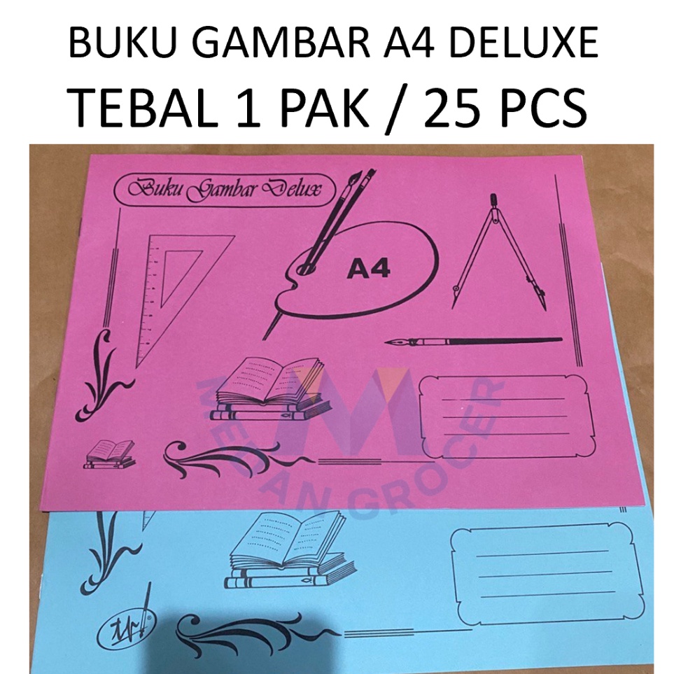 

KODE F9L5 Buku gambar A4 Deluxe TEBAL premium 1 pak 25 pcs