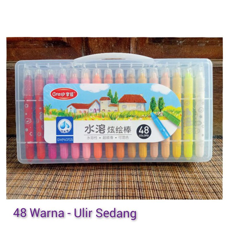 

KODE L8S6 Krayon Crayon Grasp 48 Ulir Sedang Warna Krayon lembut Krayon Mewah Krayon Juara Lomba Peralatan Menggambar