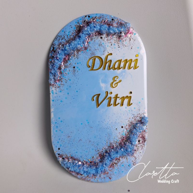Mahar Nikah Resin Oval Custom