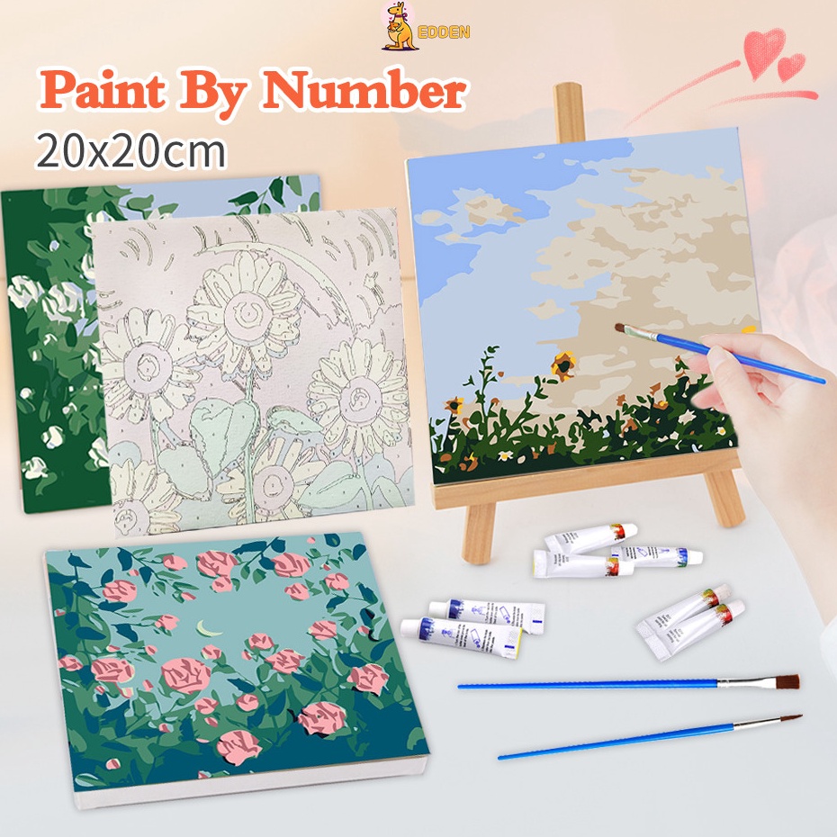 

Hot Now Edden Paint by number kit 2x2cm Painting kit Diy digital painting Kanvas painting aesthetic