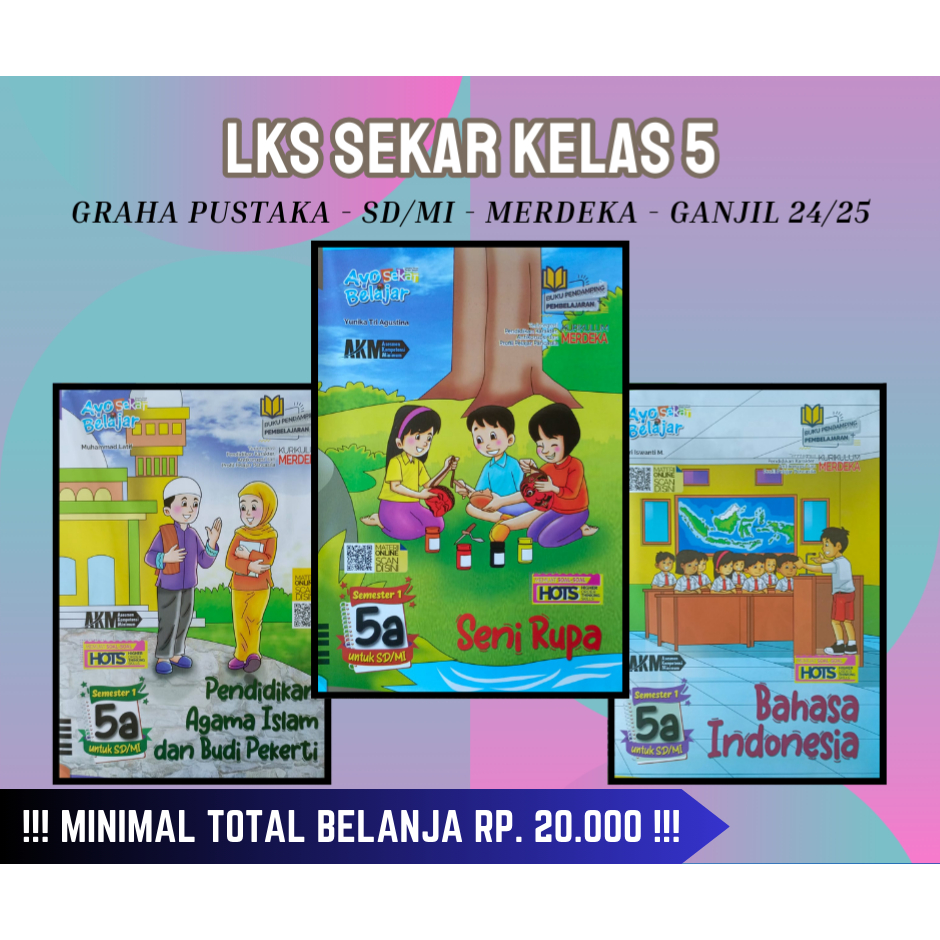 Buku LKS SEKAR GRAHA PUSTAKA SD/MI Kelas 5 Merdeka Ganjil 2024/2025 - Terbaru