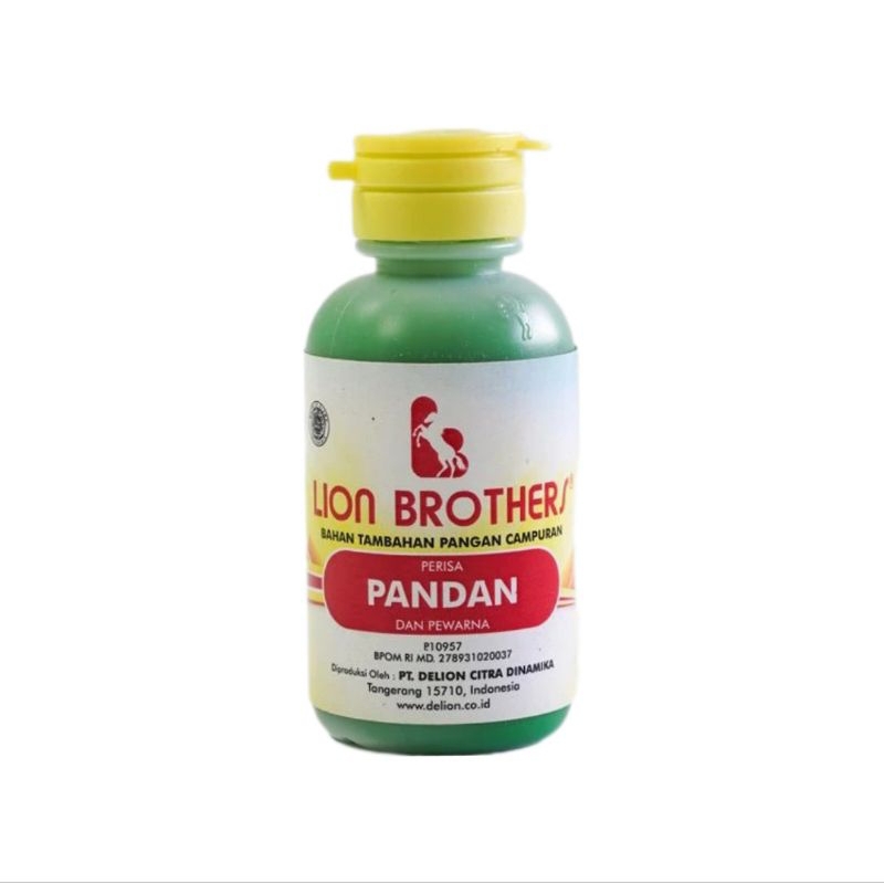 

Lion Brothers Bahan Tambahan Pangan Campuran Perisa PANDAN dan Pewarna 55g - Pcs