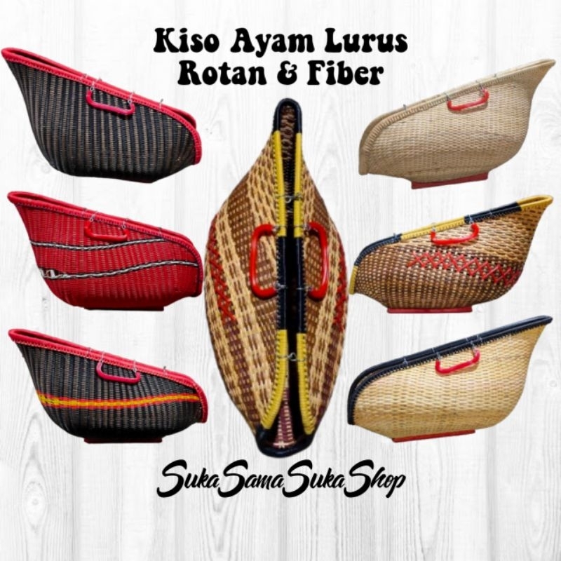 Kiso Ayam Bangkok Tas Ayam Laga Bahan Fiber Rotan