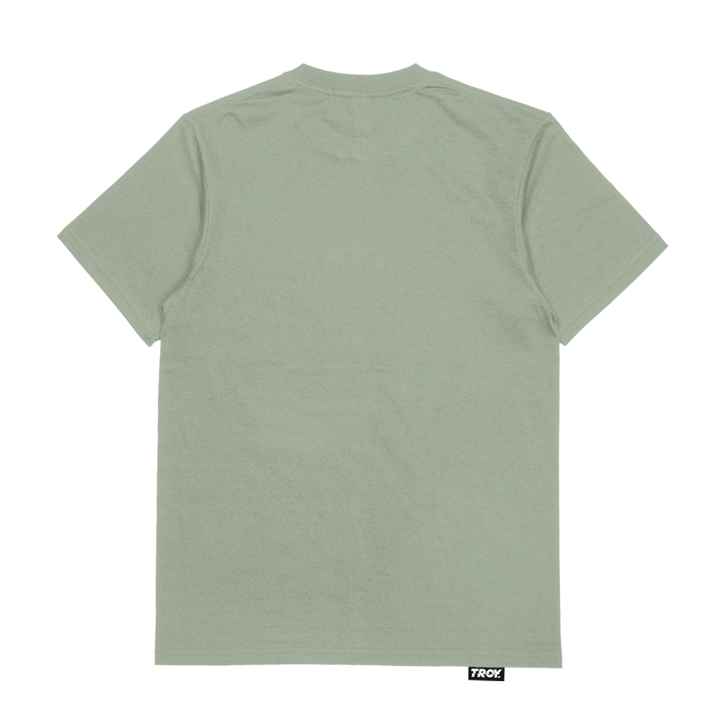 Troy Company T-shirt Sage Green Funky Rooster  - Kaos Lengan Pendek Kaos Hijau Sage MTD 2756