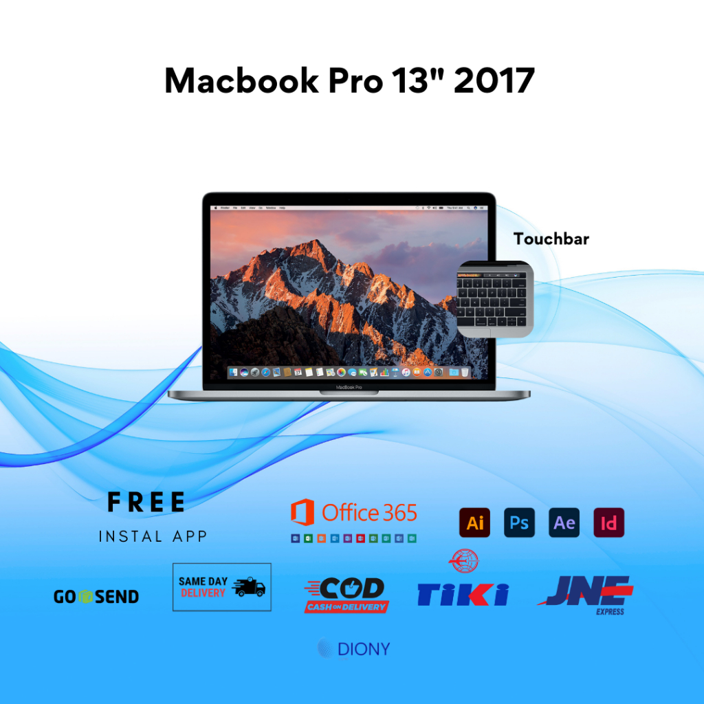 Macbook Pro 13 inci 2017 i5 / i7 Non Touchbar / Touchbar - 8 / 256 gb