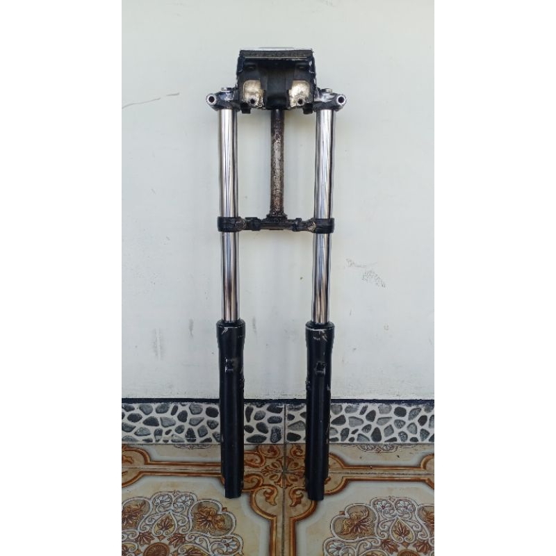 Shock Sok Shok Depan Assy Tiger Revo Tirev Megapro Primus Original Copotan Set T Tinggal Pasang