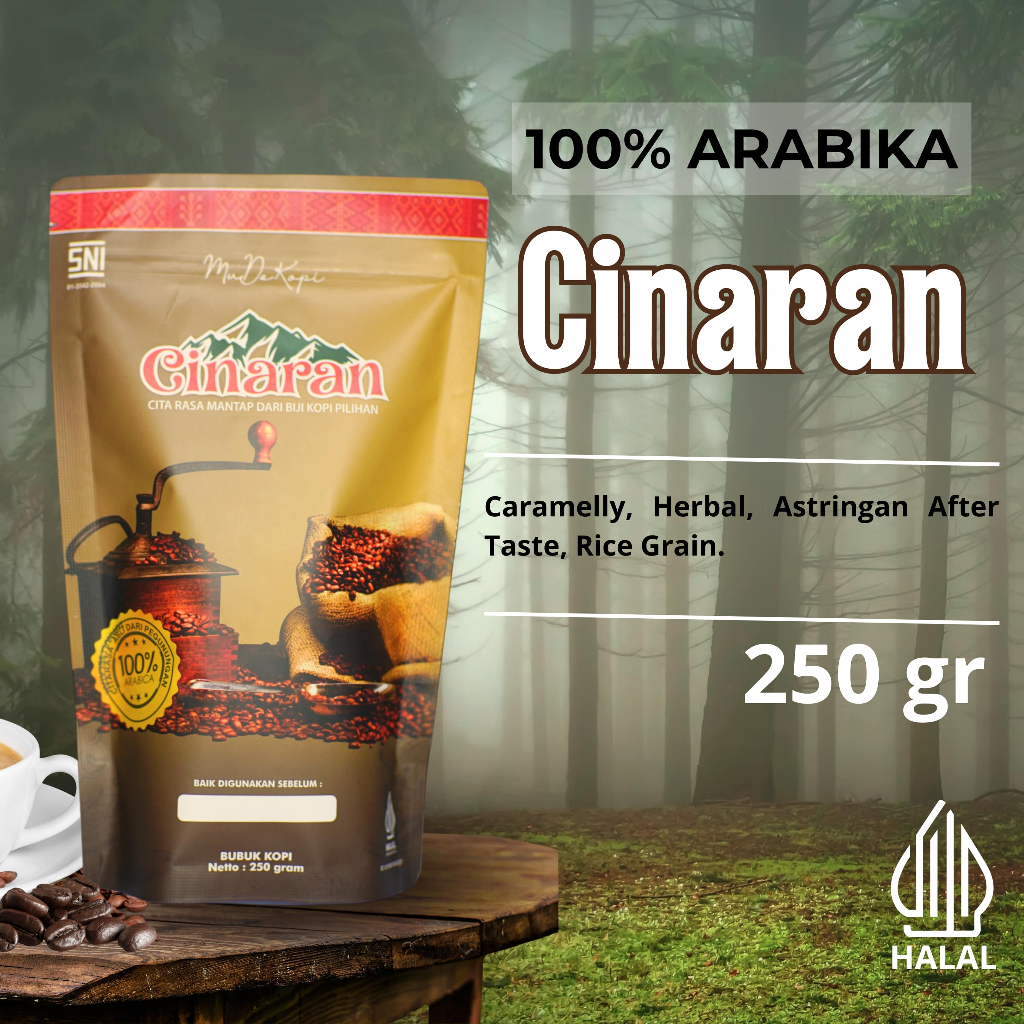 

KOPI ARABIKA SIPIROK PREMIUM SINGLE ORIGIN TAPANULI SELATAN | CINARAN 250gr