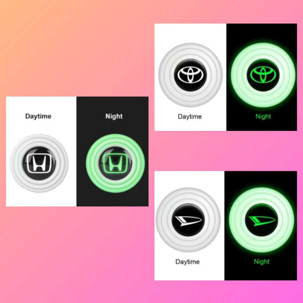 peredam logo mobil led universal