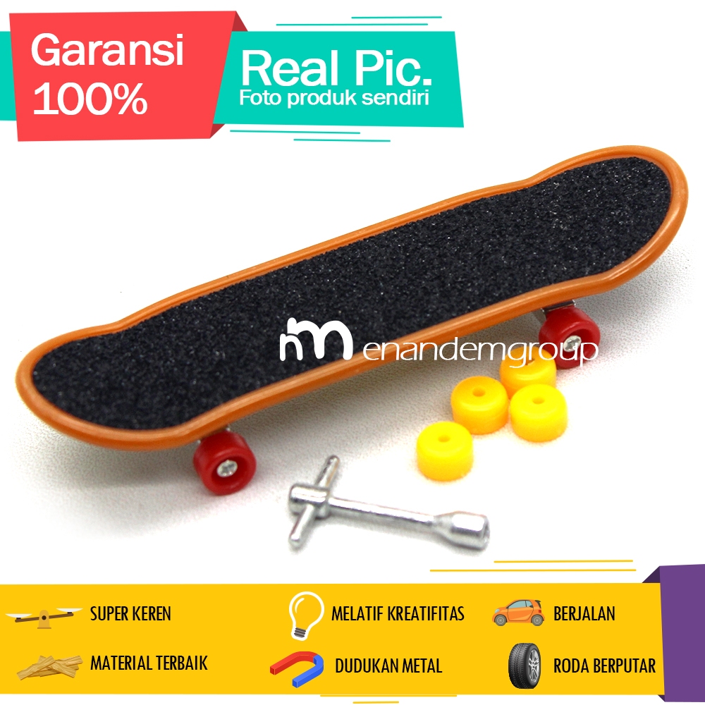 Mainan Anak Skateboard Fingerboards Extreme Skatepark Bongkar Pasang