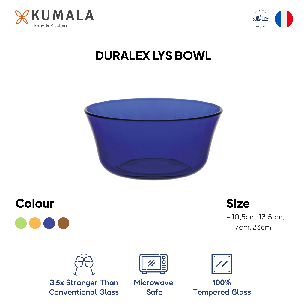 DURALEX LYS BOWL - Mangkok Kaca Sup Bakso Saji - Glass Bowl Soup Table