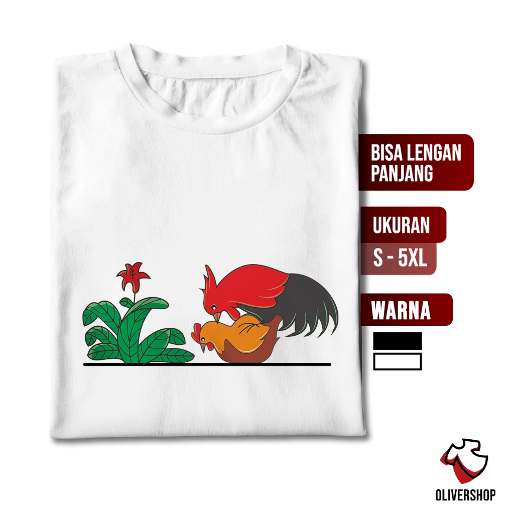Baju Kaos Plesetan AYAM MANGKOK KAWIN / kaos lucu / ugly t shirt / kaos aneh nyeleneh unik pria wani