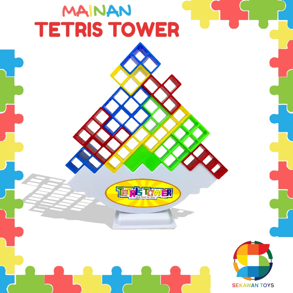 Mainan Anak Tetris Tetra Tower / Mainan Keseimbangan ss1561