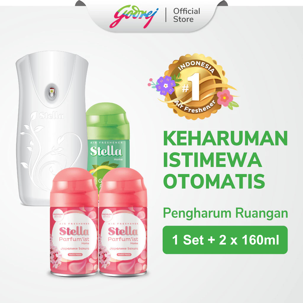 Stella Matic Box Set + Matic Refill Japanese Sakura 160ml x2