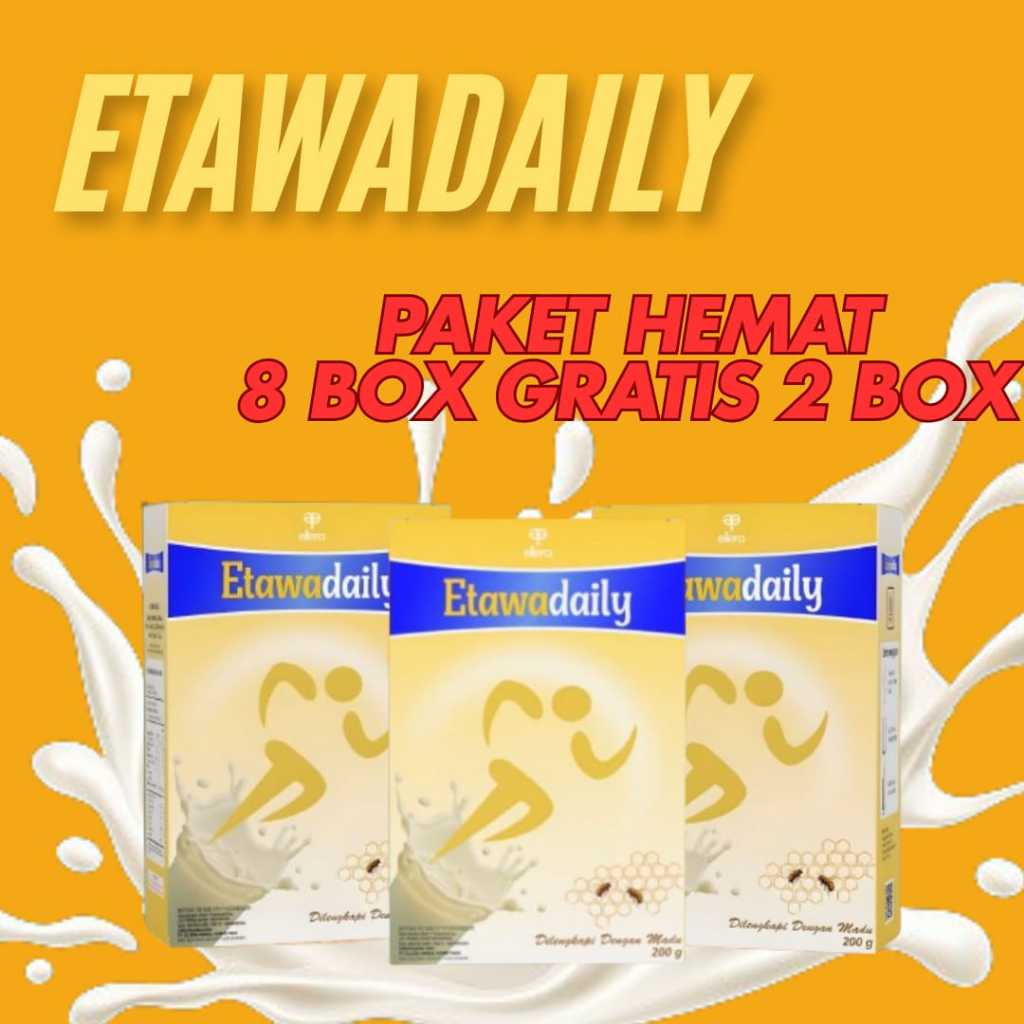 

SUSU ETAWADAILY PAKET HEMAT 10 BOX SUSU ETAWA UNTUK ASAM URAT