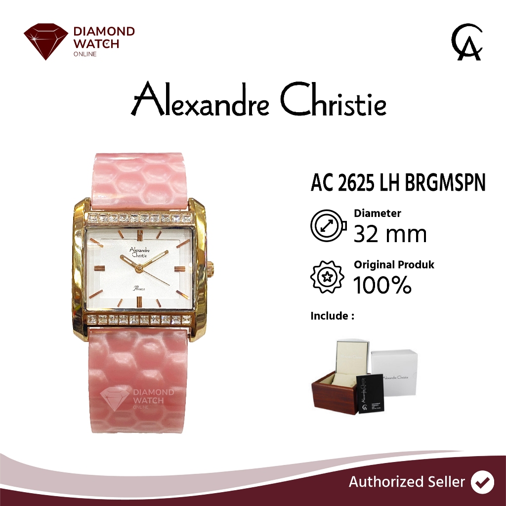 Alexandre Christie Ladies Passion 32 mm Stainless Polycarbonate AC 2625 LHBRGMSPN/AC 2526 LH BRGMSPN