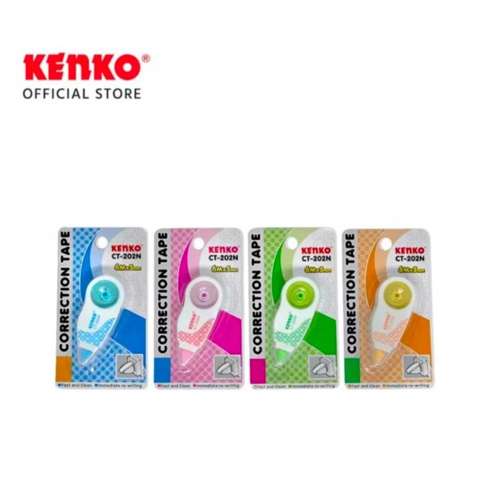 

KENKO CORRECTION TAPE CT-202N (6MX5MM) HARGA PER PCS WARNA RANDOM