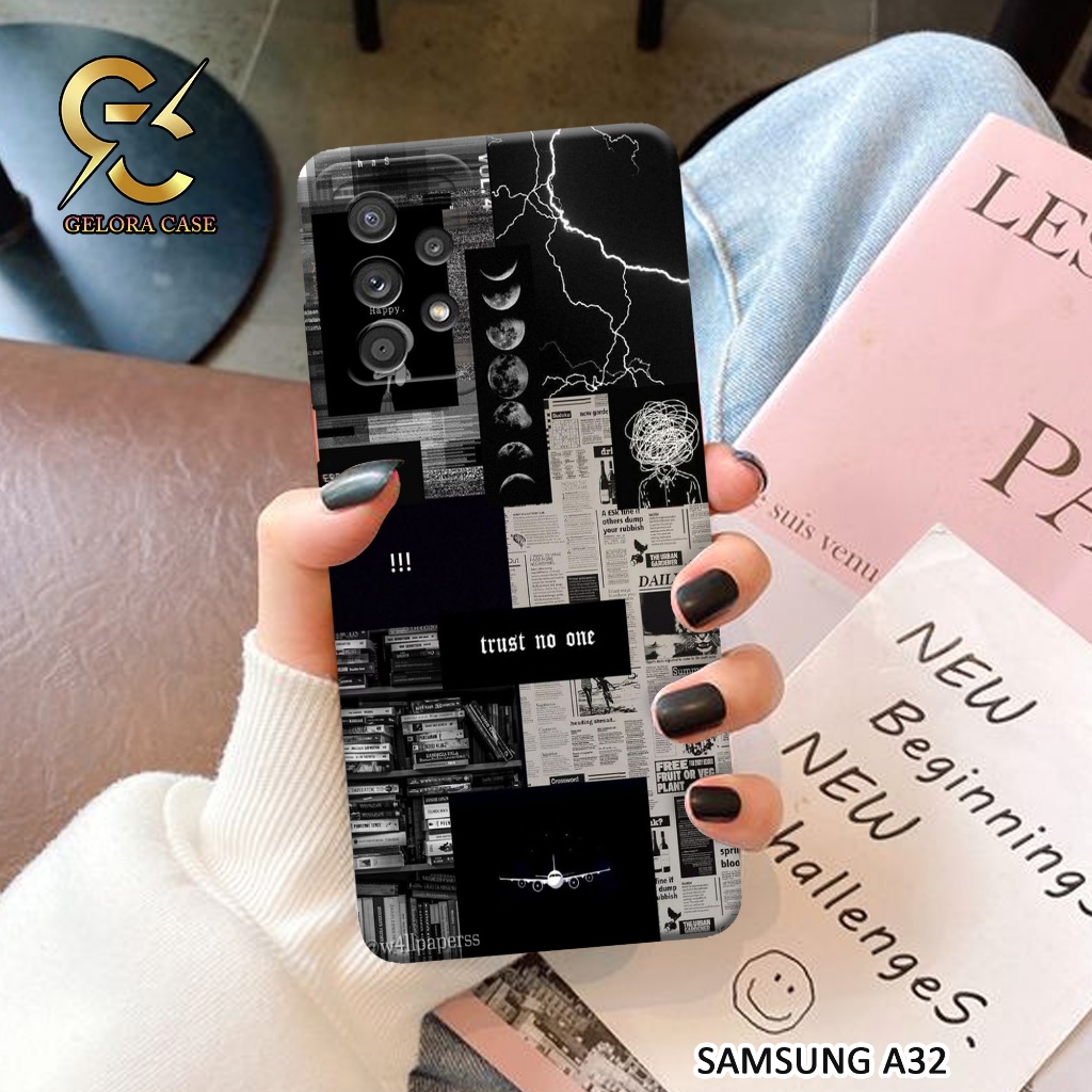 Softcase Samsung Galaxy A32 - geloracase - Casing  Samsung Galaxy A32 - Motif case aesthetic - Samsu