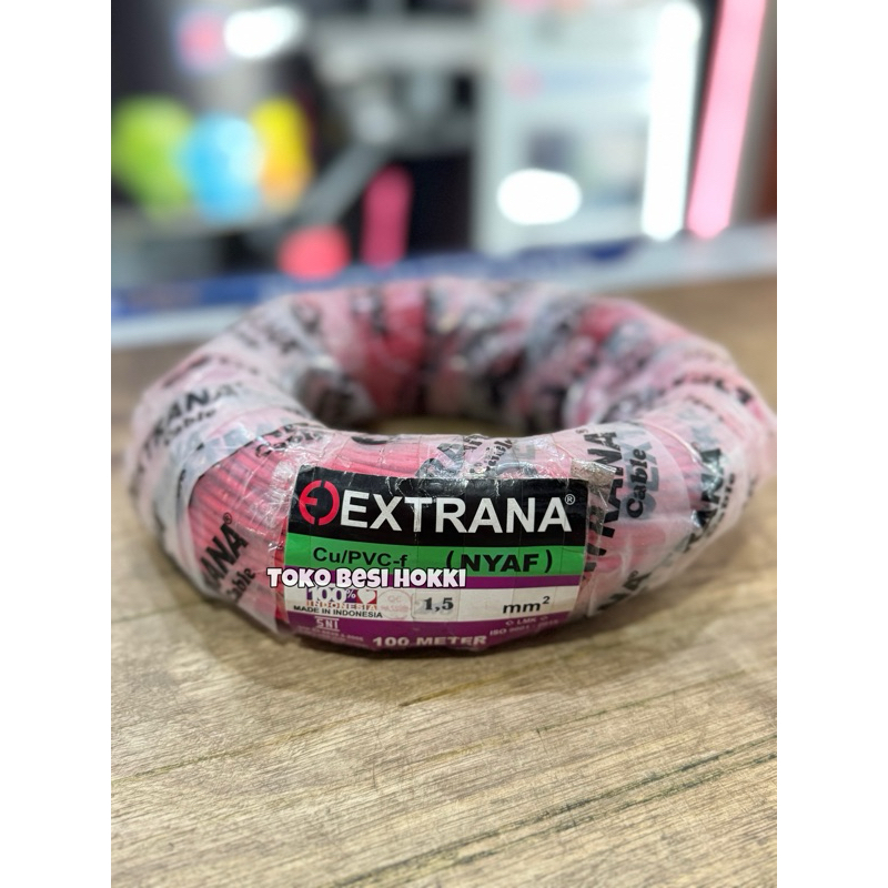 Kabel Extrana NYAF 1.5 / Kabel Listrik Extrana Serabut ( 1 Meter )