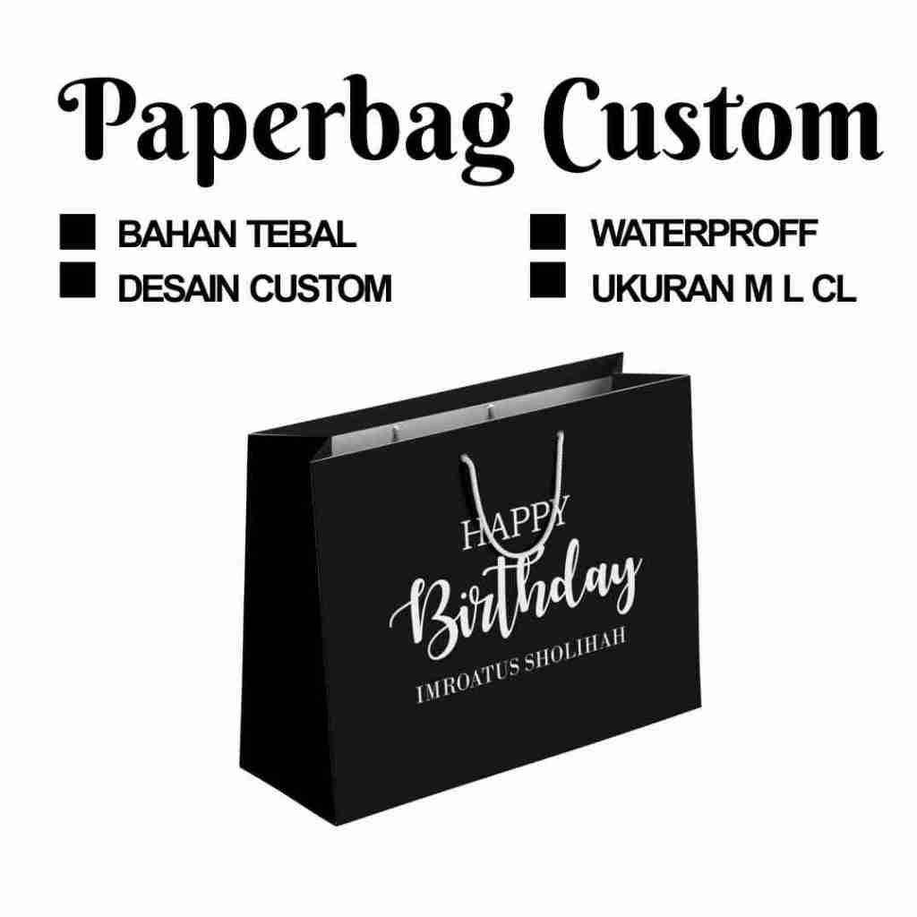 

Paperbag Custom tulisan polos desain suka-suka
