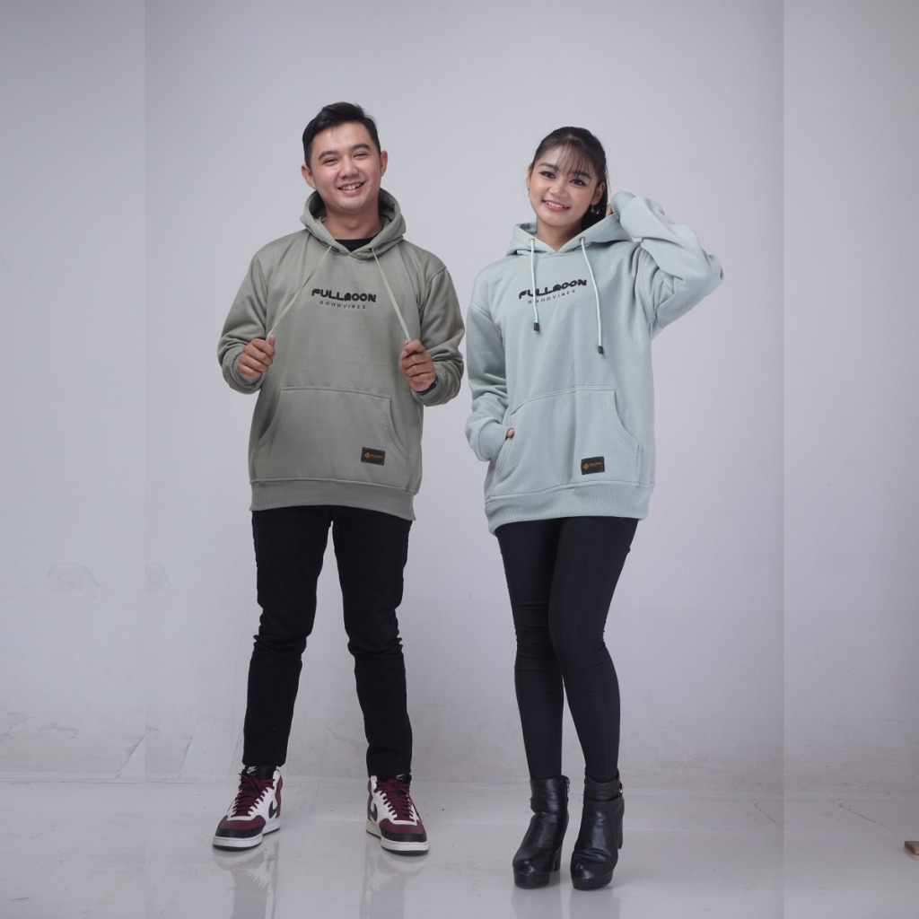 JAKET HOODIE FULLMOON BORDIR TIMBUL 3D TEBAL PREMIUM