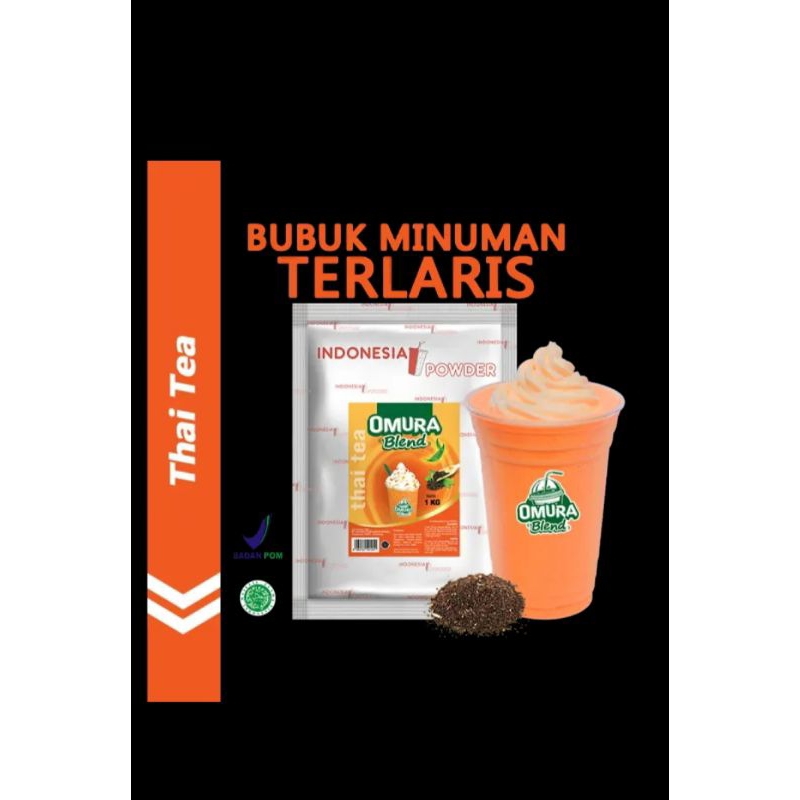 

Omura Blend Bubuk Minuman 1kg (1000g) Rasa Thai Tea