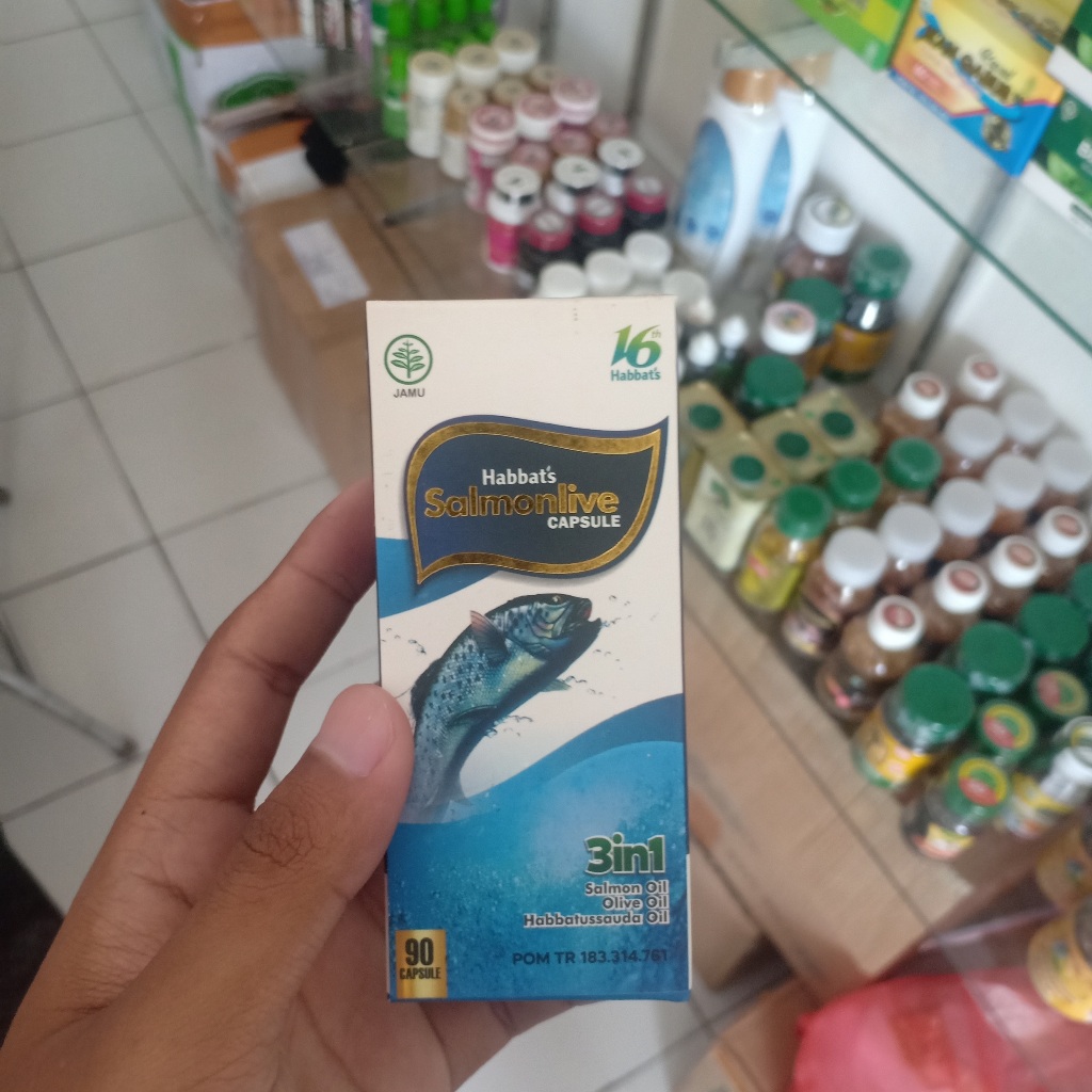 

[ORIGINAL] HABBAT'S SALMONLIVE 3 IN 1 ISI 90 KAPSUL